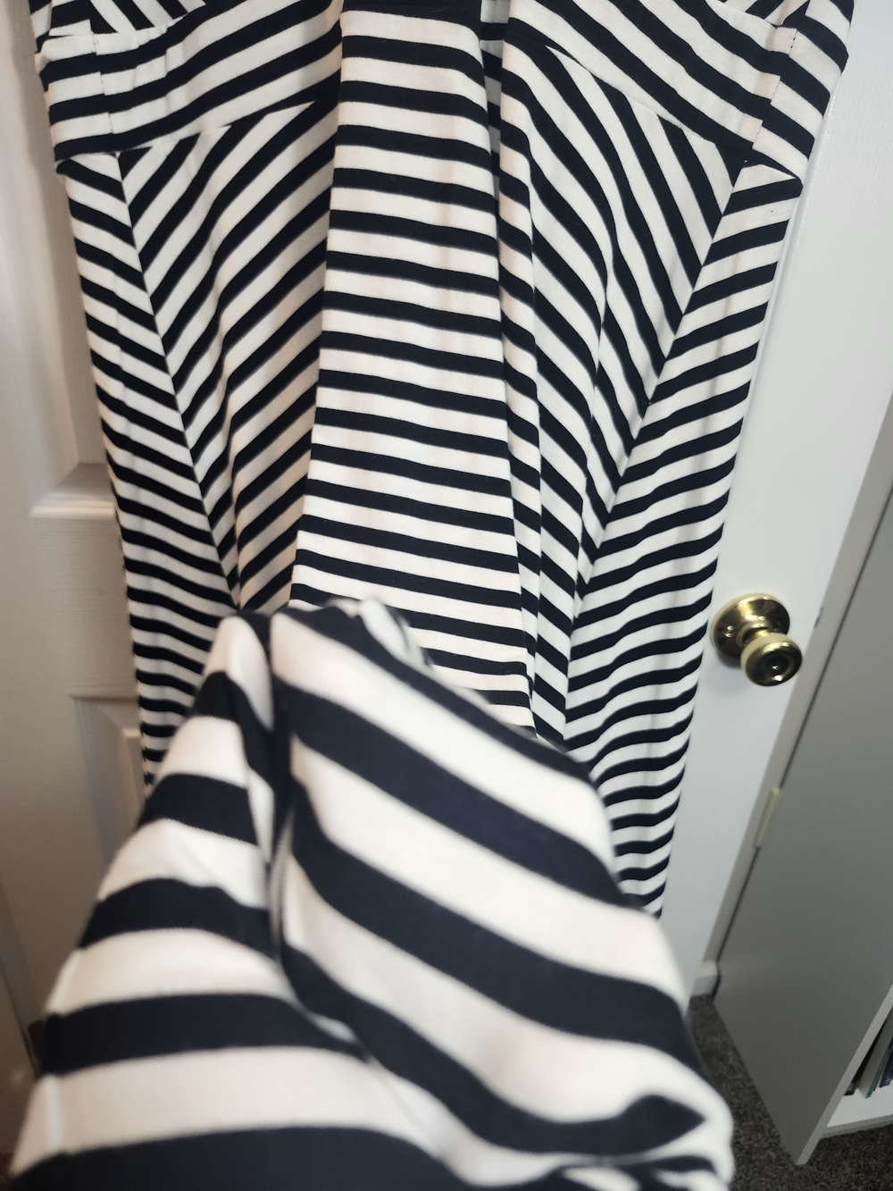Neutral Maxi Dress Summer Bundle: Striped, Blue,& Charcoal | 3X, 2 NWT, 1 NWOT - Picture 12 of 13